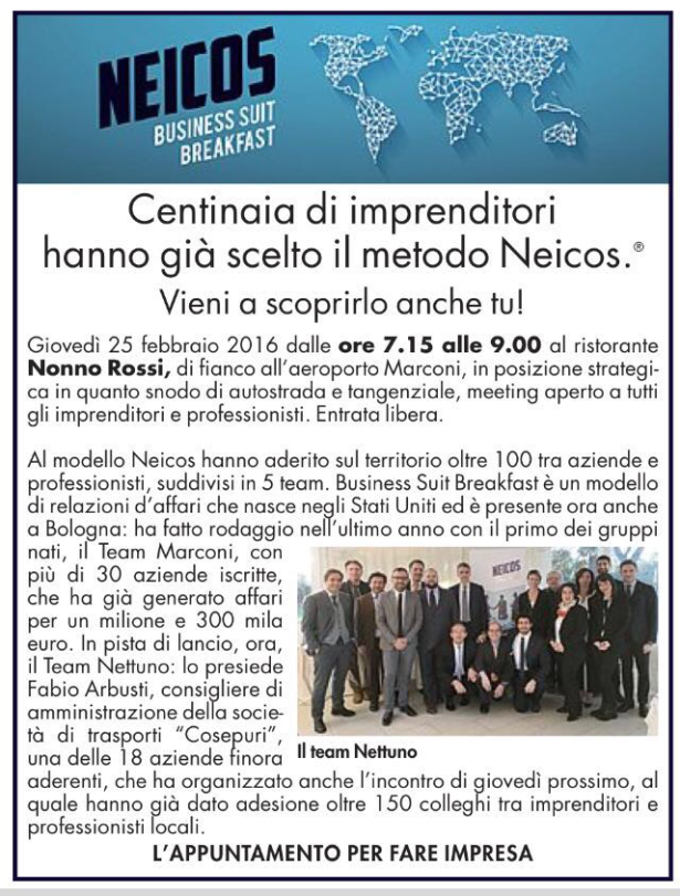 Business Suit Breakfast "L'appuntamento per fare impresa"