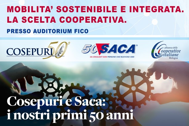 Sustainable and integrated mobility. The cooperative choice ”: the conference for the 50th anniversary of Cosepuri and Saca