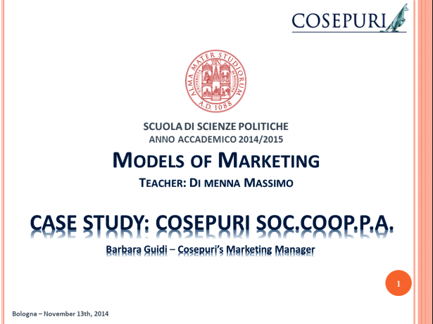 Cosepuri for Models of Marketing